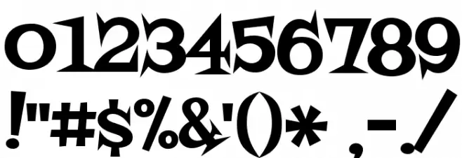 Fontdinerdotcom Swanky Font OTHER CHARS