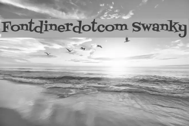 Fontdinerdotcom Swanky Font examples