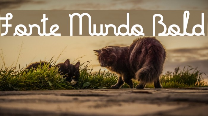 Fonte Mundo Bold Font examples