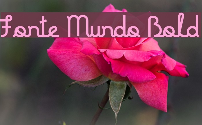 Fonte Mundo Bold Font examples