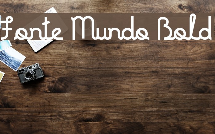 Fonte Mundo Bold Font examples