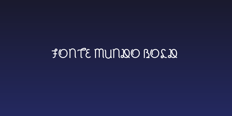 Fonte Mundo Bold Social Header