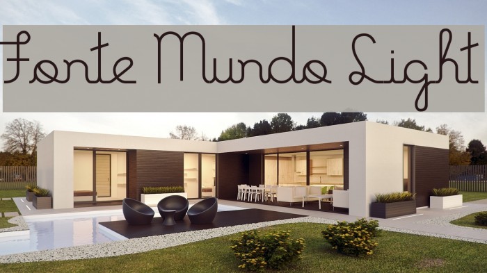 Fonte Mundo Light Шрифта examples
