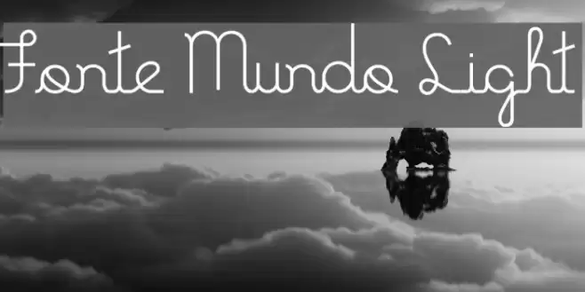 Fonte Mundo Light Font examples