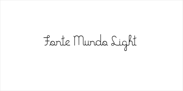Fonte Mundo Light Logo
