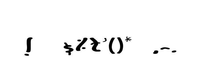 FonteZyxTof Bold Font OTHER CHARS