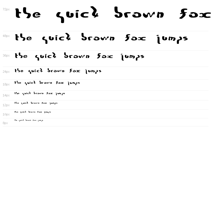 FonteZyxTof Bold Waterfall