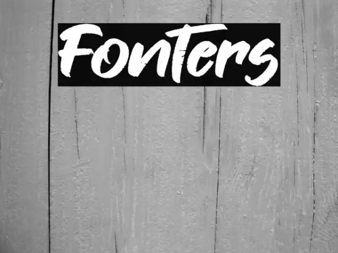 Fonters Font examples