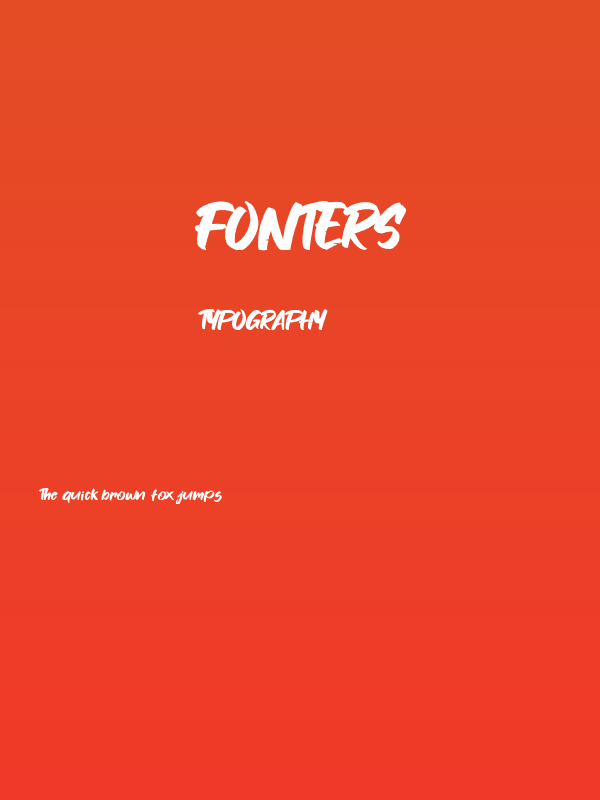 Fonters Poster