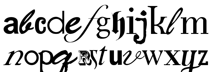 Fontfetish Font LOWERCASE