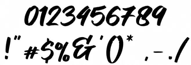 Fontgrab Font OTHER CHARS