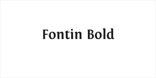 Fontin Bold Logo