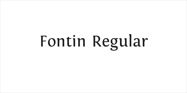 Fontin Regular Logo