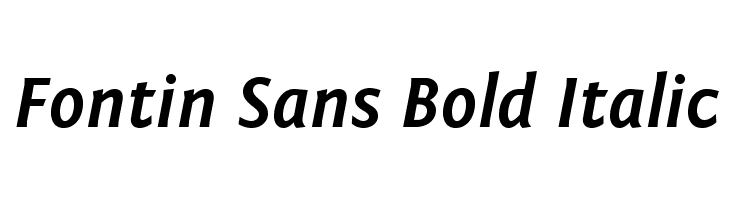 Fontin Sans Bold Italic Font
