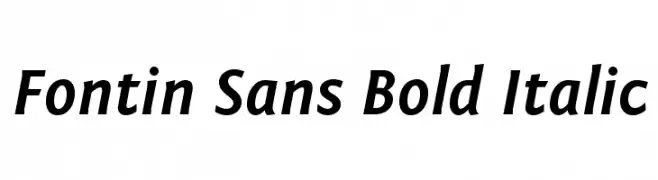 Fontin Sans Bold Italic  Frei Schriftart Herunterladen