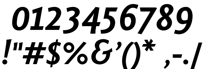 Fontin Sans Bold Italic Font OTHER CHARS