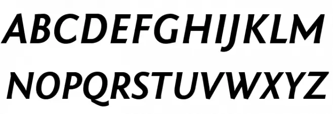 Fontin Sans Bold Italic Caratteri MAIUSCOLE