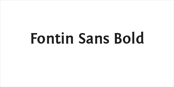 Fontin Sans Bold Logo
