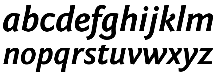 Fontin Sans CR Bold Italic Font LOWERCASE