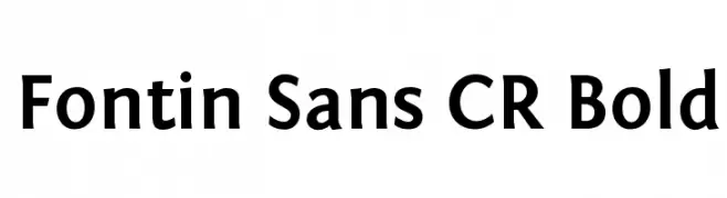 Fontin Sans CR Bold  Frei Schriftart Herunterladen