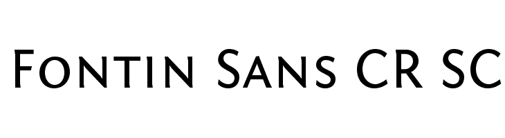 Fontin Sans CR SC Font
