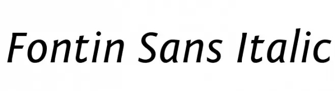 Fontin Sans Italic  Fuentes Gratis Descargar