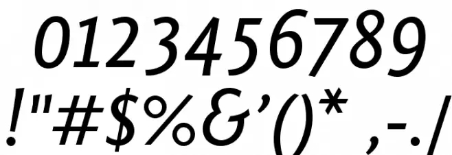 Fontin Sans Italic Font OTHER CHARS