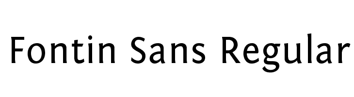 Fontin Sans Regular Font