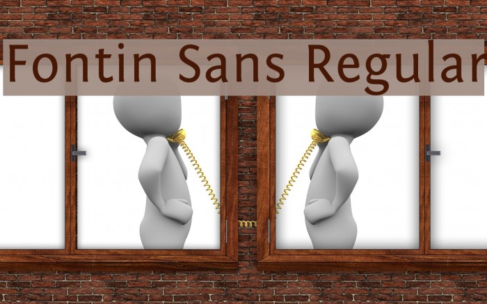 Fontin Sans Regular Font examples