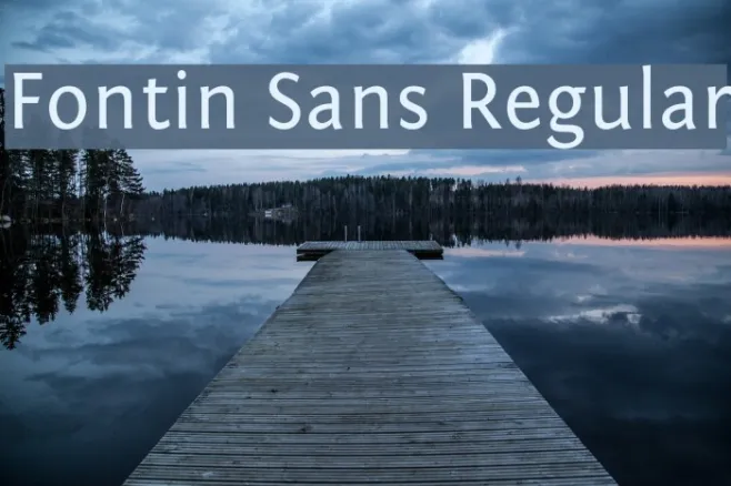 Fontin Sans Regular Example 2