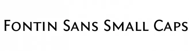 Fontin Sans Small Caps  Fuentes Gratis Descargar