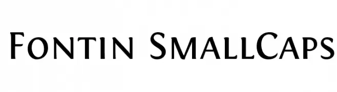 Fontin SmallCaps  नि: शुल्क फ़ॉन्ट्स डाउनलोड