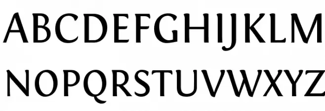 Fontin SmallCaps Schriftart Groß