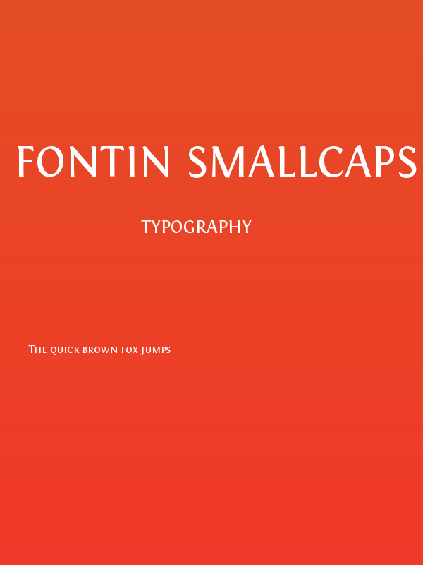 Fontin SmallCaps Poster
