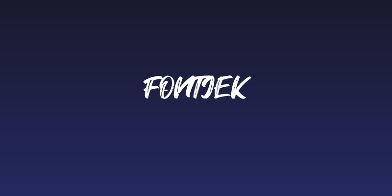 Fontjek Social Header