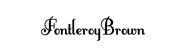 FontleroyBrown  フリーフォントのダウンロード