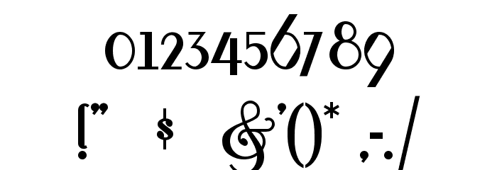 FontleroyBrown Font OTHER CHARS