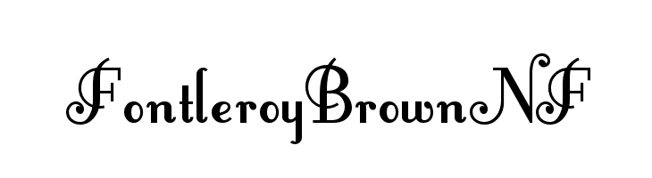 FontleroyBrownNF  フリーフォントのダウンロード