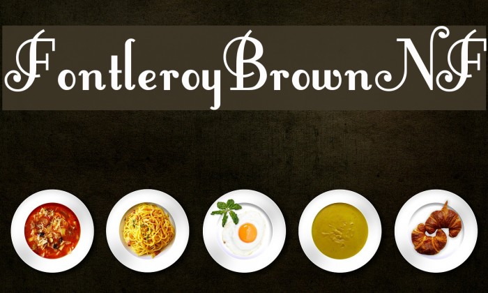 FontleroyBrownNF Font examples