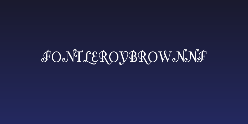 FontleroyBrownNF Social Header