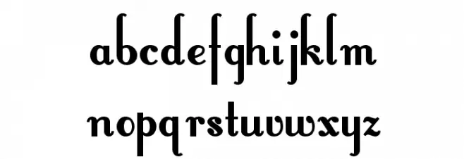 FontleroyBrownNF フォント 小文字