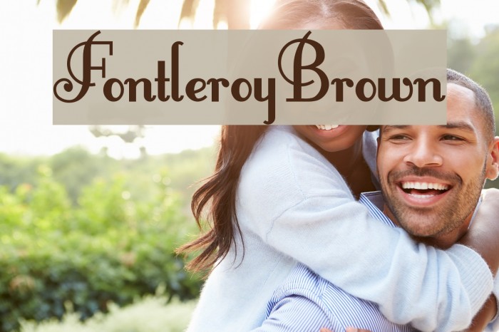 FontleroyBrown Polices examples
