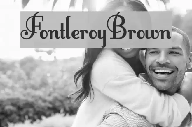 FontleroyBrown Polices examples