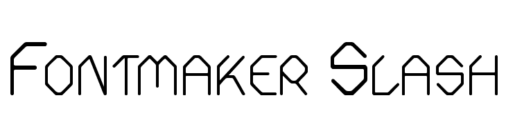 Fontmaker Slash Font