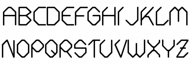 Fontmaker Slash 字体 大写