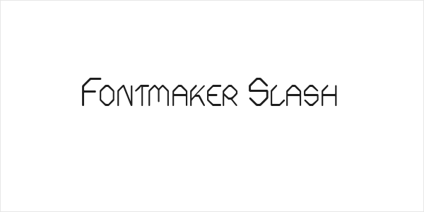 Fontmaker Slash Logo