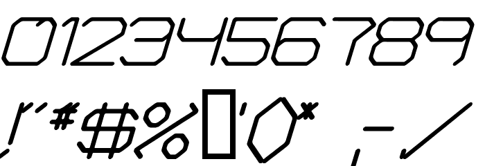 Fontmaker's Choice Italic Font OTHER CHARS
