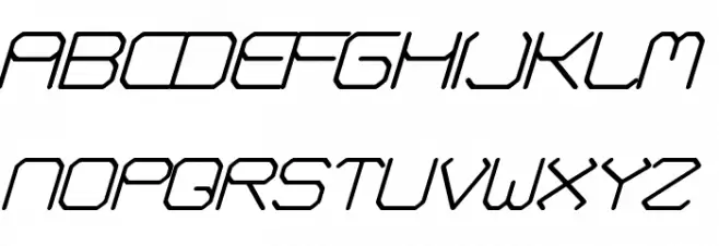 Fontmaker's Choice Italic फ़ॉन्ट अपरकेस