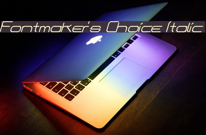 Fontmaker's Choice Italic Font examples