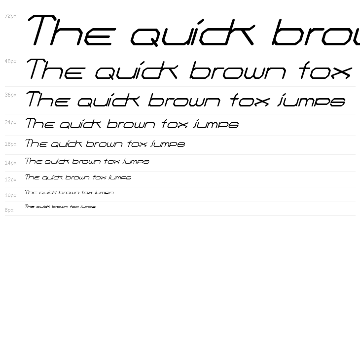 Fontmaker's Choice Italic Waterfall